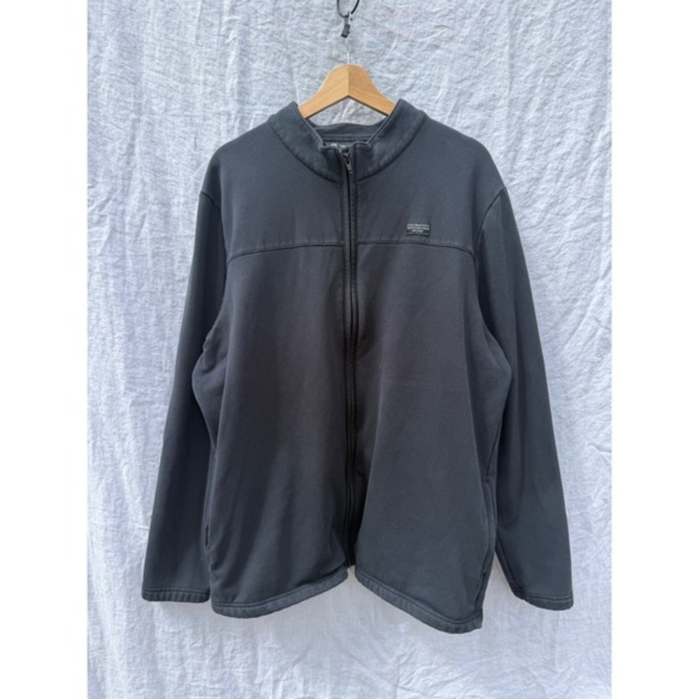 Travis Mathew Full Zip Jacket Mens Black Mock Neck Long Sleeve Golf XXL